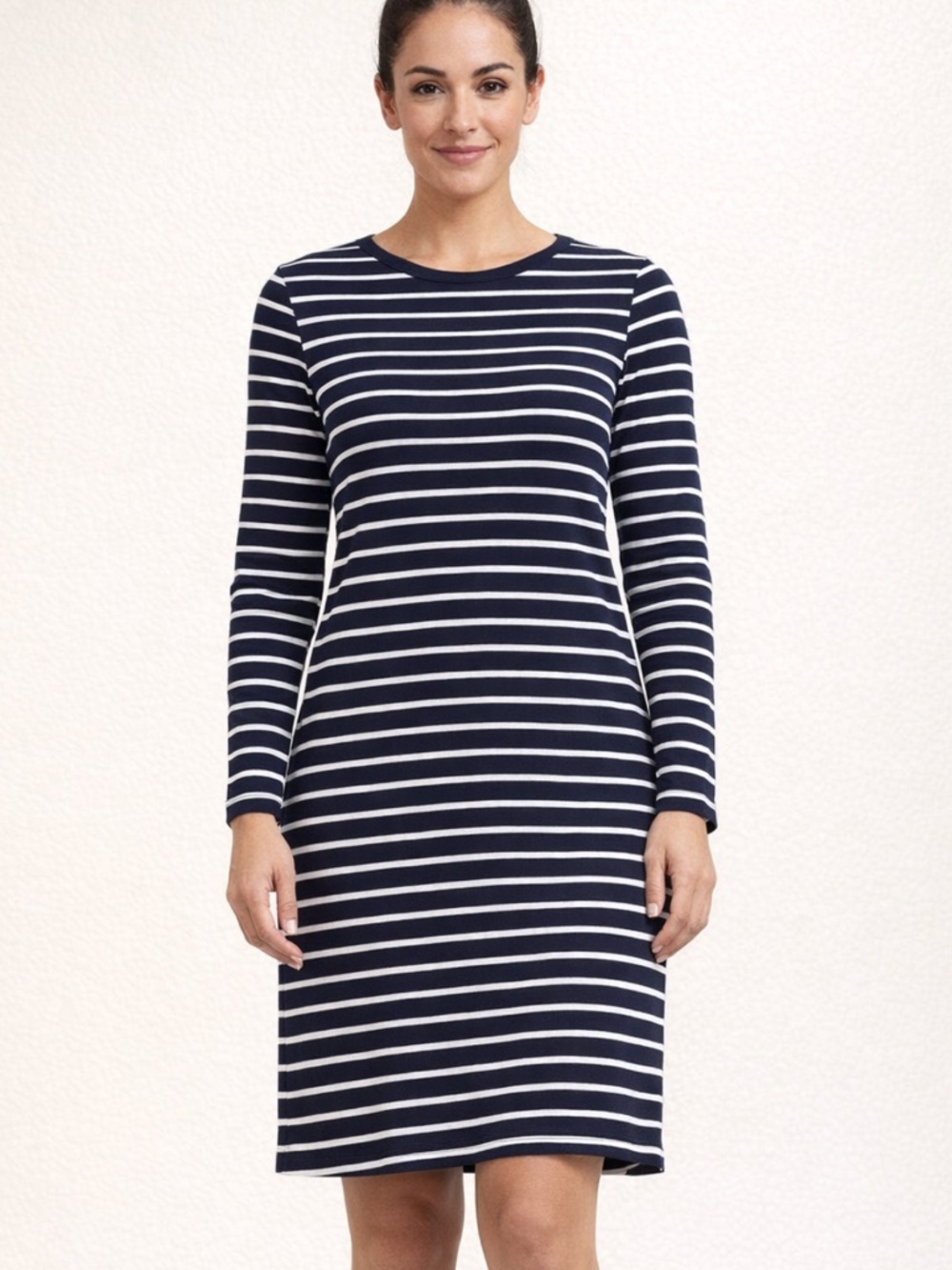 🆕 Old Navy blue & white striped shirt dress